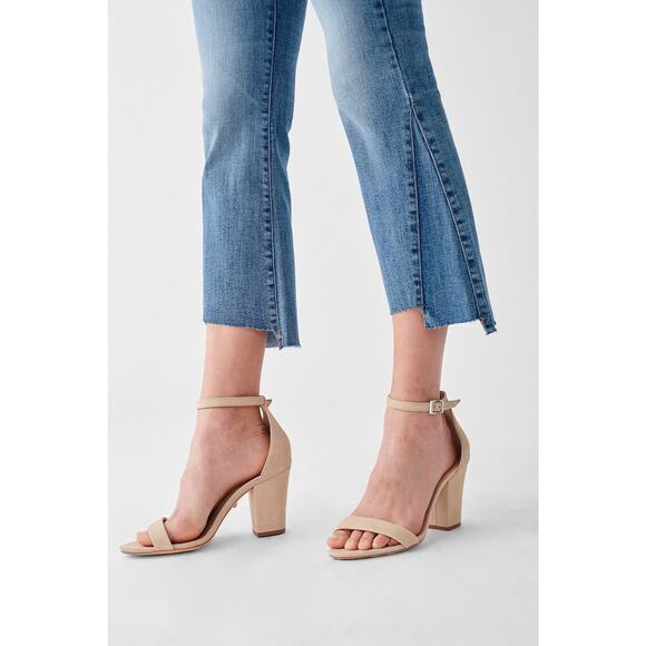 DL1961 Bridget Cropped Boot Jeans Size 26 Ludgate Blue Raw Hem Classic Staple - Picture 4 of 15